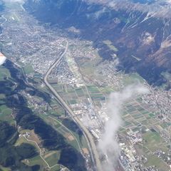 Flugwegposition um 11:51:13: Aufgenommen in der Nähe von Gemeinde Rinn, Rinn, Österreich in 3562 Meter